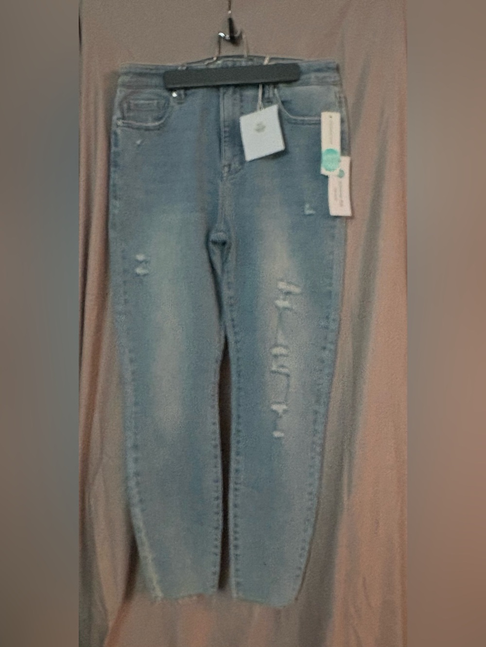 pistola Light Blue Distressed Skinny Jeans